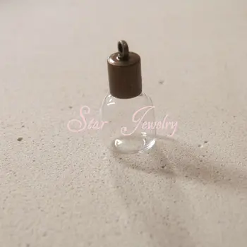 

5mm sauqre shape rice vial glass bottle+bronze cap(need glue)