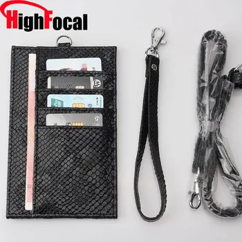 

2019 IPhone Plus Wallet Phone Bag Pouch Embossed Crocodile Pattern Cow Leather With Lanyardr Pouch Drop Shipping