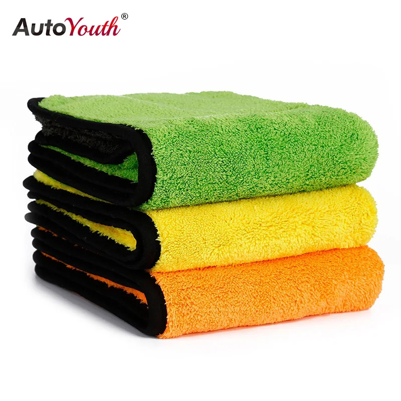 

AUTOYOUTH Super Thick Microfiber Car Cleaning Cloths Car Wax Polishing Detailing Towels Cleaning Towels for Kitchen Paintwork