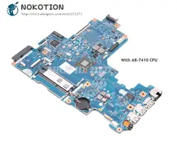 NOKOTION для hp 17-Y Материнская плата ноутбука A8-7410 Процессор DDR3 448.08G02.0011 856765-601 856765-001 основной плате