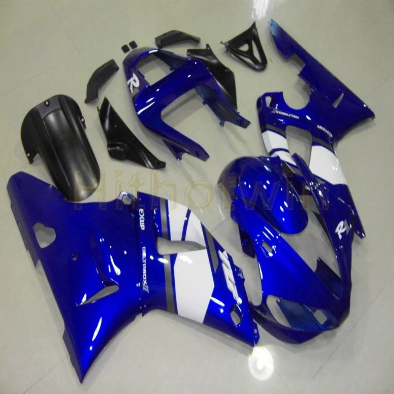 Капот мотоцикла на заказ для Yamaha YZF-R1 98-99 YZF R1 1998-1999 ABS пластиковые Обтекатели+ Botls+ зеленый - Цвет: E