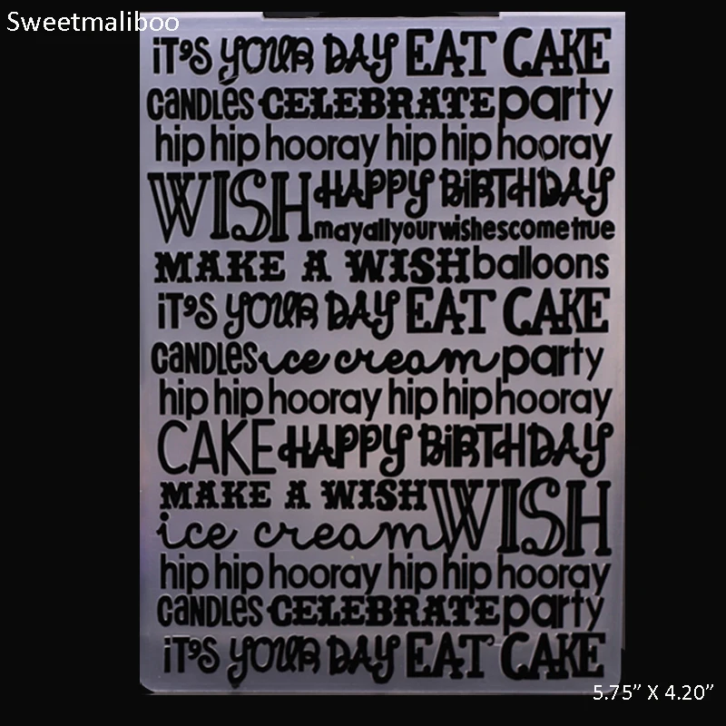EF-0047 Eat Cake Embossing