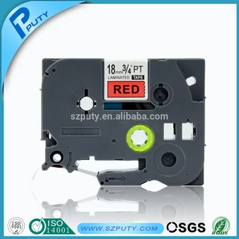 

18mm tape compatible black on red P-touch TZ tape cartridge TZ-441 TZe-441 TZe441