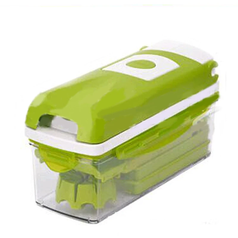  12 in 1 Multifunction Vegetable Shredder set with Food Container Fruits Cutter Slicers Peeler w/ Stainless Steel Blades Graters  