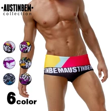 AUSTINBEM мужские плавки в полоску купальный костюм Zwembroek Heren мужские плавки купальный костюм Maillot De Bain купальный костюм 212