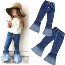 5 шт./лот штаны для девочек детская одежда Flare Штаны джинсы штаны для девочек От 2 до 7 лет Sylvia 538746071567
