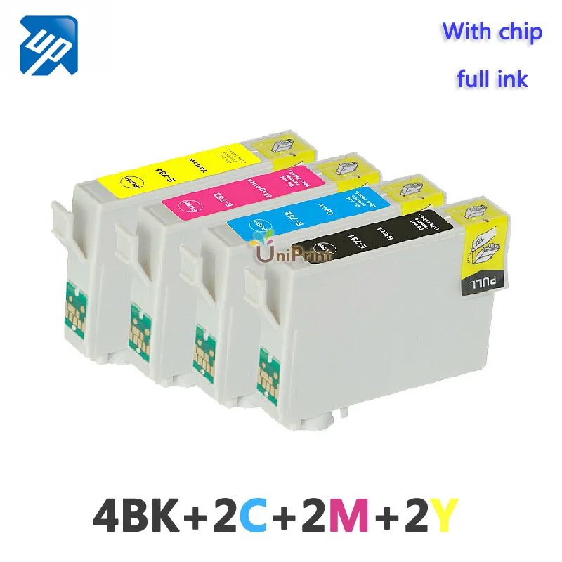 10 x совместимый картридж с чернилами для принтера EPSON 73N T0731 TX100 TX110 TX200 TX210 TX400 TX410 TX 100