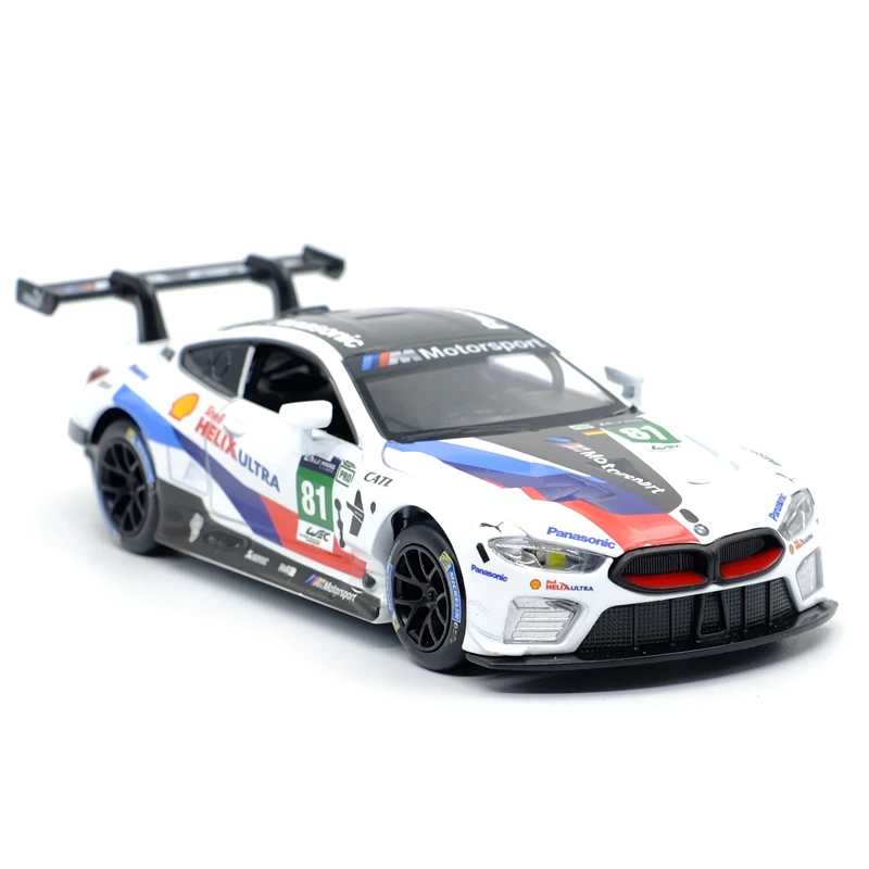 1:32 M8 GTE Le Mans модель спортивного автомобиля из сплава литая игрушка три двери