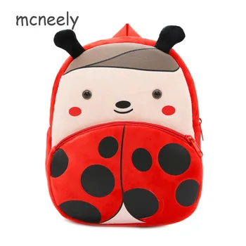

Cute Plush School Bags Children Ladybug Cartoon Kid Backpack for Baby Girls Boys Kindergarten Kids Backpacks