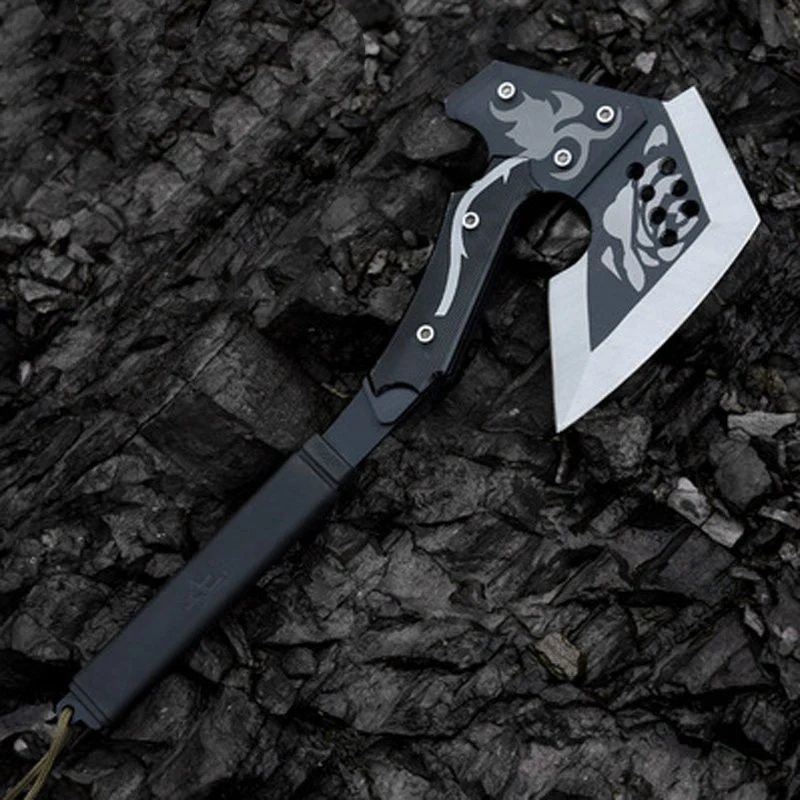 

57HRC High Hardness Black Rose CF Tomahawk Ax Outdoor Camping Felling Axe Hiking Hunting Multifunction Survival Tools Hatchet