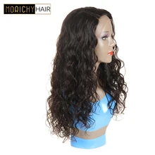 Парики из натуральных волос на кружевной основе с волнистым передом MORICHY 13x2 Gluless парики из бразильских волос с боковой частью, не Реми, плотность 150