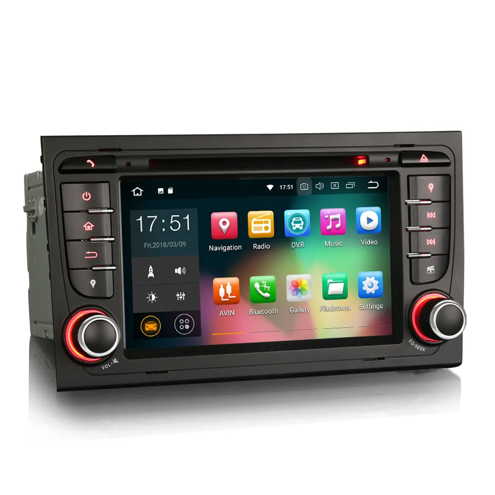 Erisin ES3878A PX30 Android 8 1 Автомобильный мультимедийный плеер 7 &quotавтомобильный DVD gps для