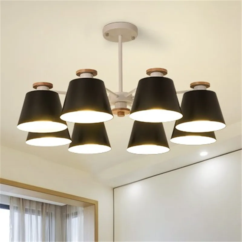 Black White Ceiling Suspension Chandelier