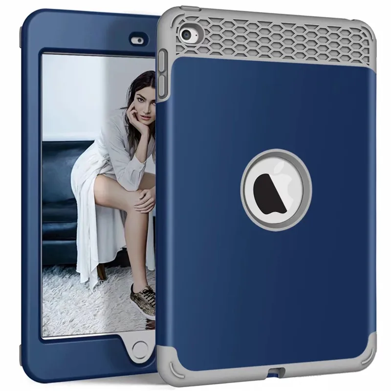 

LD Honeycomb PC + Silicone Full Cover for iPad Pro 10.5inch Air 2019 Tablet PC Case Protective Shell Skin