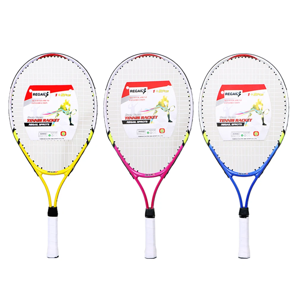 

REGAIL Sports Tennis Racket for Kids Aluminium Alloy Frame with Firm Nylon Wire Perfect for Chindren Tennis Training