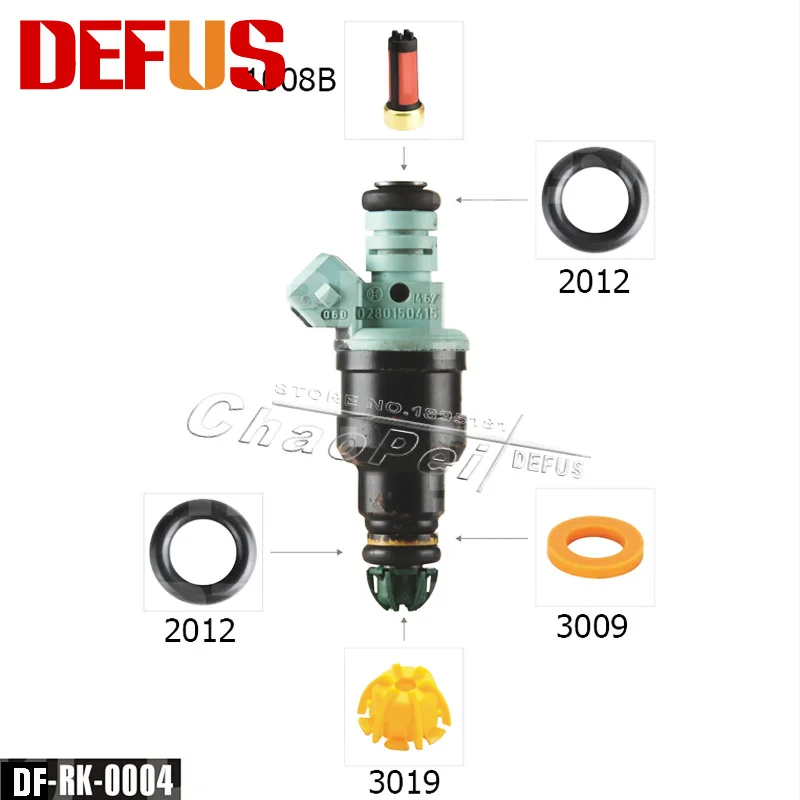50 Pcs/bag 5 Model Brand Fuel Injector Filter O-ring Plastic Part Auto Spare For Cars Repair Kit 0280150440 factory China | Автомобили и