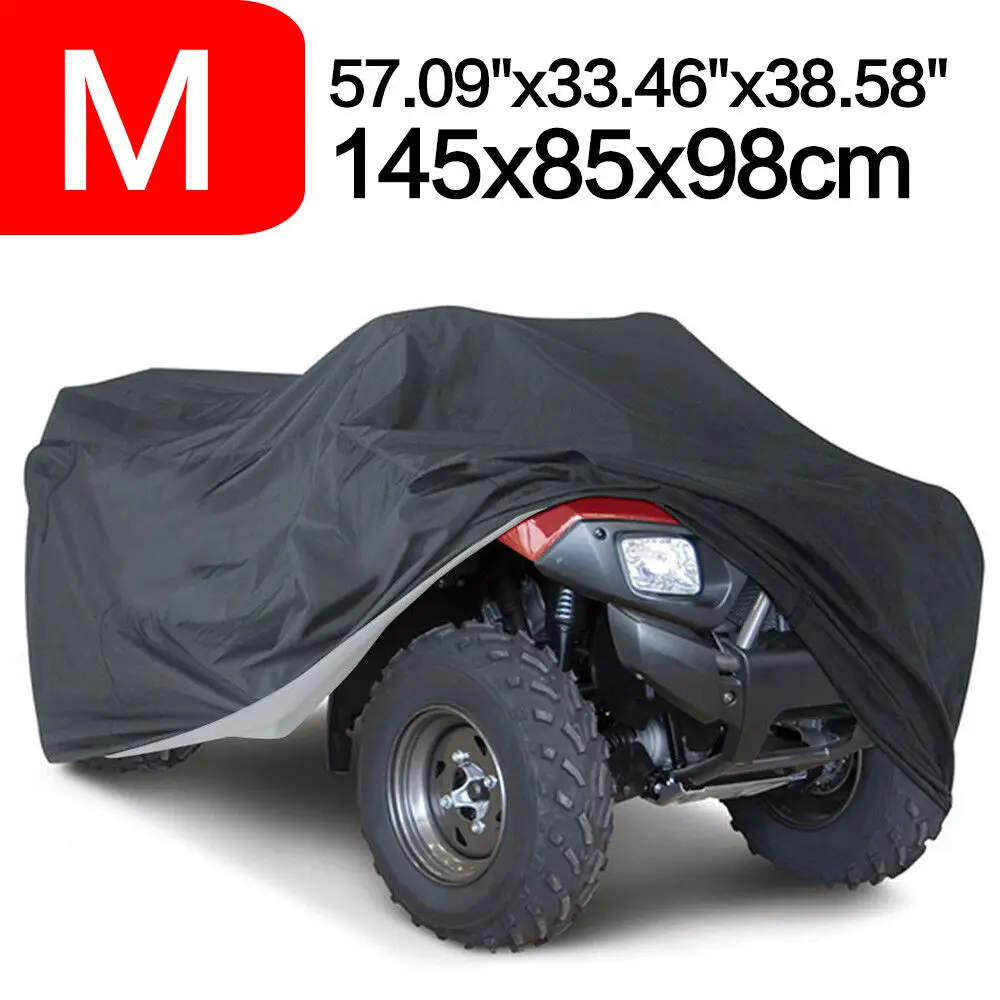 

1 Pc New UV ATV Cover Black Silver Storage Waterproof Snow Dust Protect For Kawasaki KFX 50 80 90