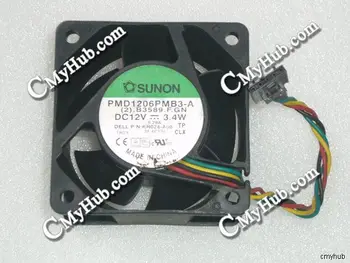 

Genuine For Dell OptiPlex 745 755 GX620 SX280 0KR024 KR024-A00 PMD1206PMB3-A DC12V 3.4W 4Wire 5Pin 60x60x38mm Cooling Fan