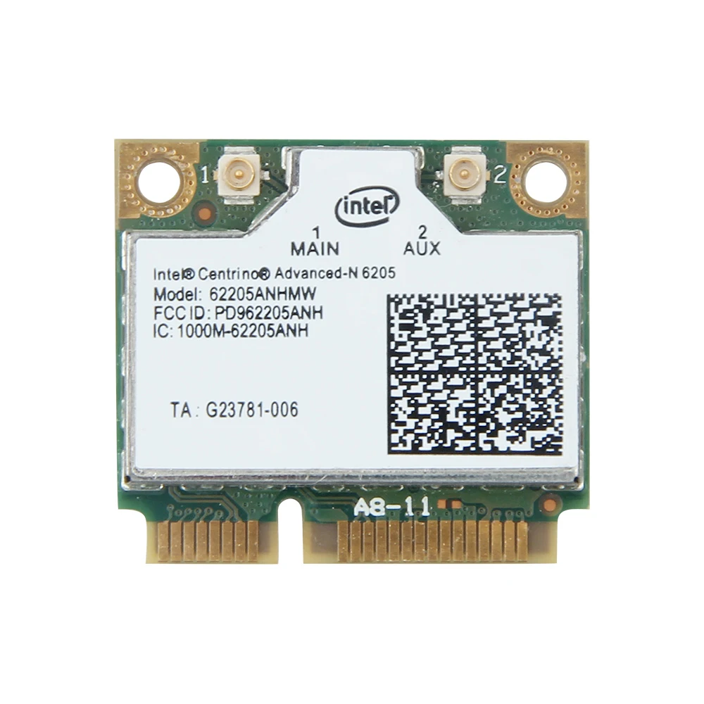 300Mbps Dual band Wireless Wifi adapter 802.11a/b/g/n For intel Advanced-N 6205 62205AN 2.4G 5Ghz Mini PCI-E Wlan Wi-Fi Card 300Mbps Dual band Wireless Wifi adapter 802.11a/b/g/n For intel Advanced-N 6205 62205AN 2.4G 5Ghz Mini PCI-E Wlan Wi-Fi Card