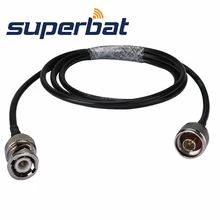 Superbat RF BNC прямой штекер в N прямой штекер кабель для антенны Pigtail RG-58 200 см