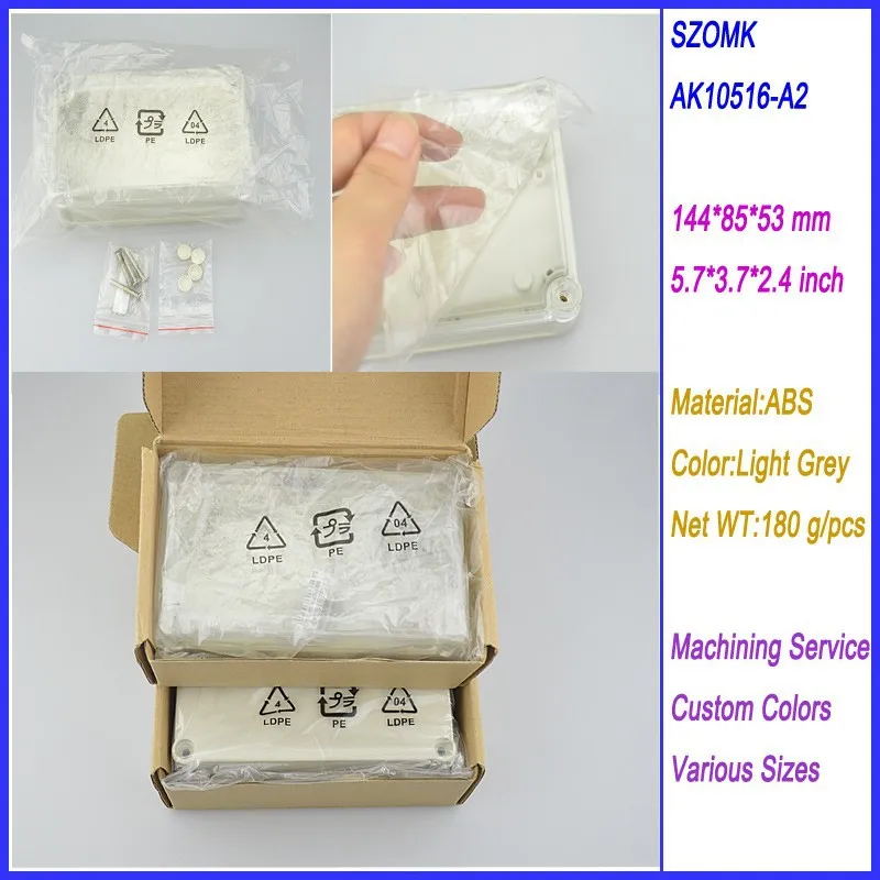 

10 pieces a lot IP68 Waterproof Level Plastic Terminal Box DIY Electrical Junction case 144*85*51mm 5.7*3.3*1.4 inch