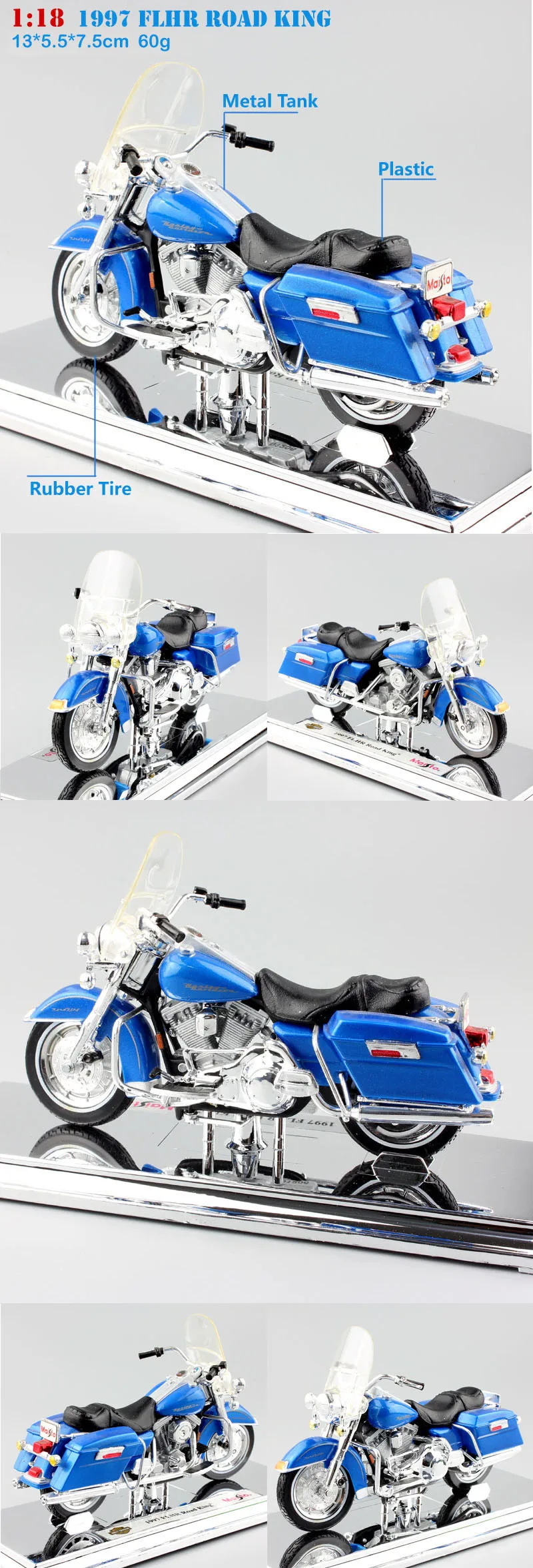 1/18 масштабная детская maisto mini FLHR Road King литая металлическая модель мотоцикла круизер туристический транспорт велосипед игрушки для детей