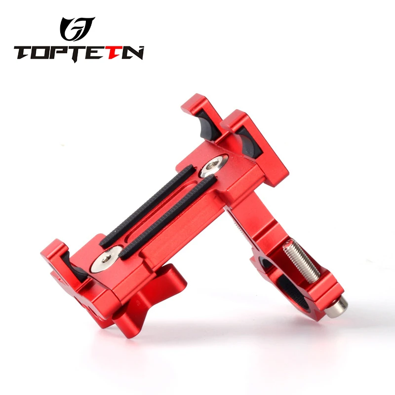 

TOPTETTN Bicycle Phone Clip stand holder Mounted bracket Navigation Fixed Universal plastic frame+aluminum alloy clamp ring