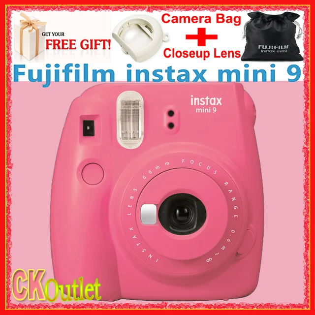 100% Asli Fujifilm Instax Mini 9 Kamera Tas Lensa Closeup 