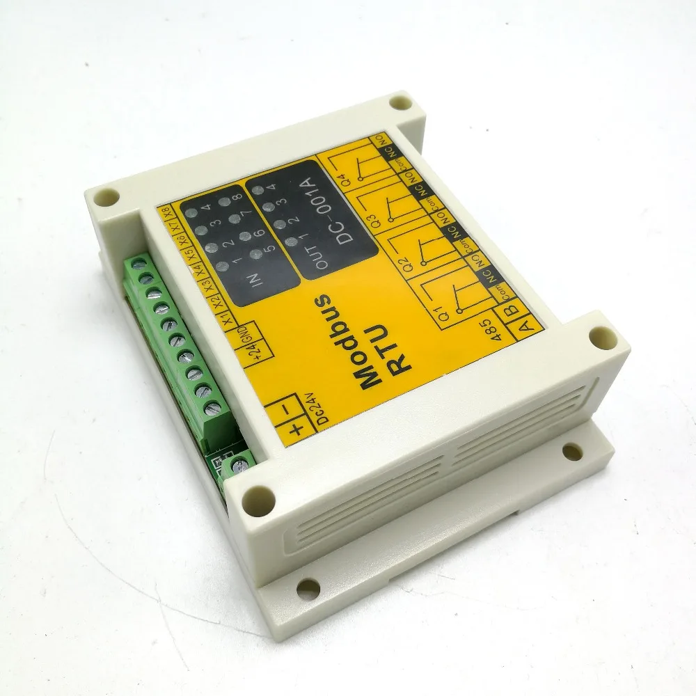 8 input 4 output switch module IO 485 IO module Modbus RTU standard protocol