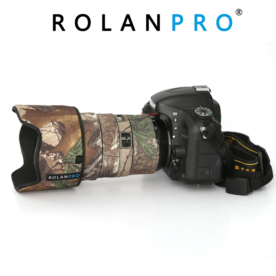 Линзы ROLANPRO камуфляжный чехол от дождя для объектива Nikon AFS 24-70 мм F2.8G защитный