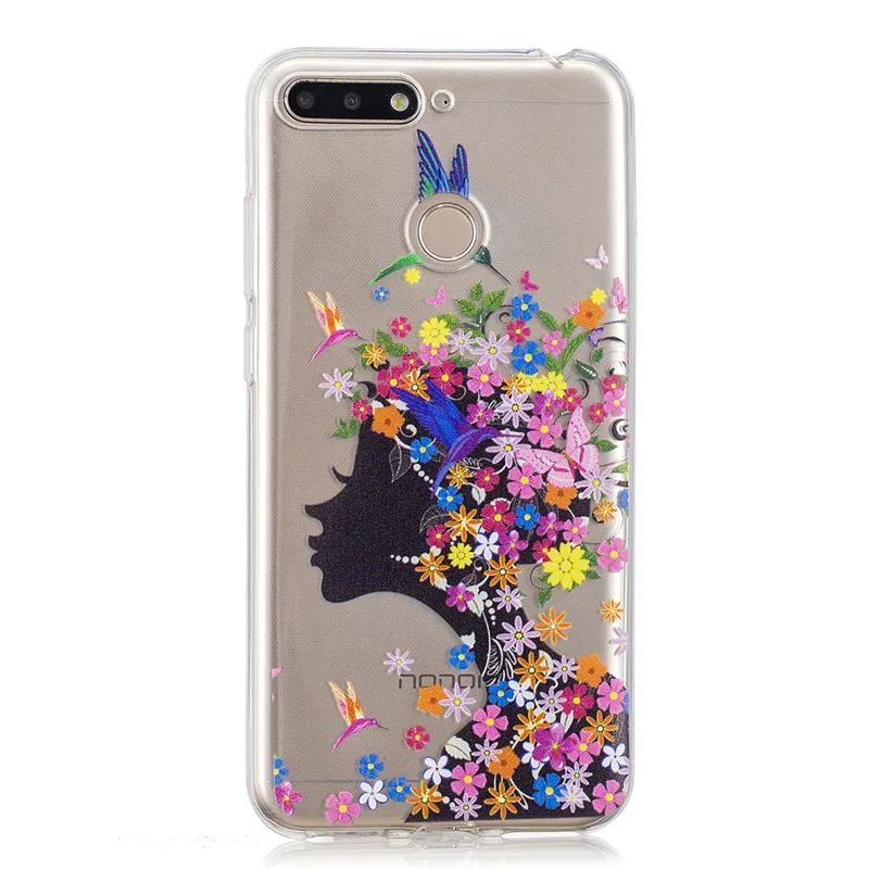 Honor 7A Pro Case on For Coque Huawei Honor 7A Pro Cover Cartoon Animal Unicorn Soft Silicone Case Cover For Etui Huawei Y6 2018