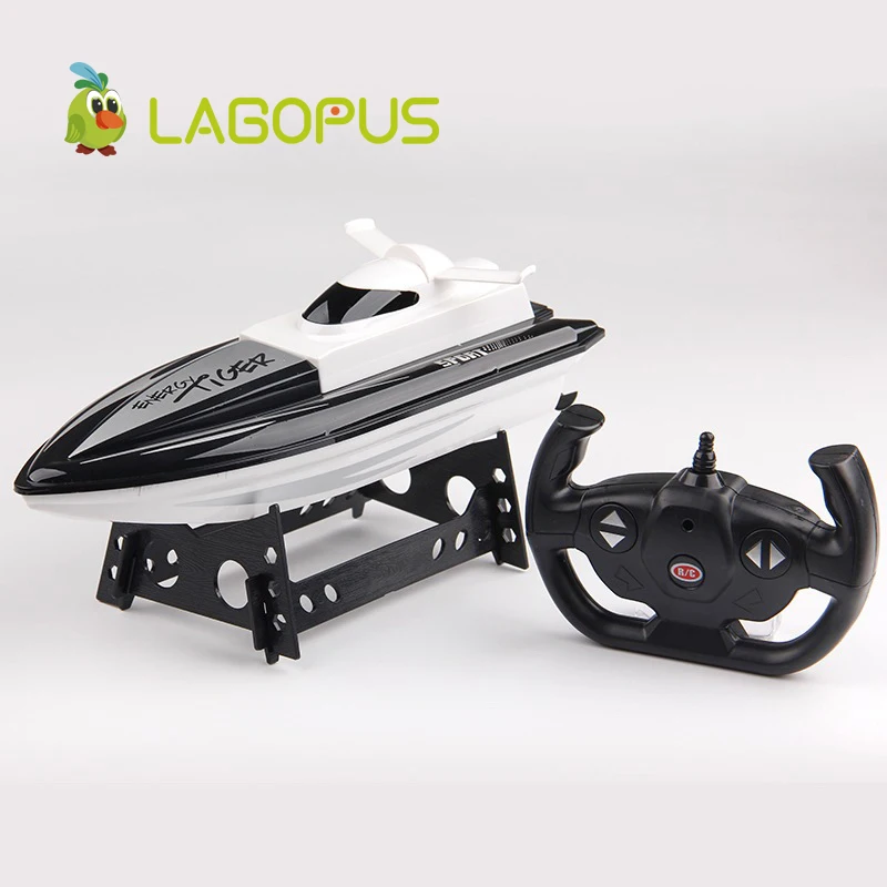 lagopus High Speed RC Boat Toys for Children 2.4GHz Remote  Control Racing Boat 4 Channels Electric Boat Model Gift for Kids