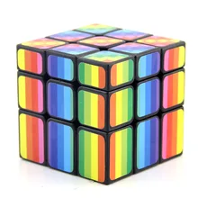 FANXIN Радуга Зеркало 3x3x3 Magic куб головоломка на Скорость Cube Professional развивающие гладкость игрушечные лошадки подарки 57 мм