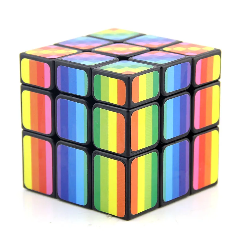 

FANXIN Rainbow Mirror 3x3x3 Magic Cube Speed Puzzle Cube Professional Educational Smoothness Toys Gifts 57mm