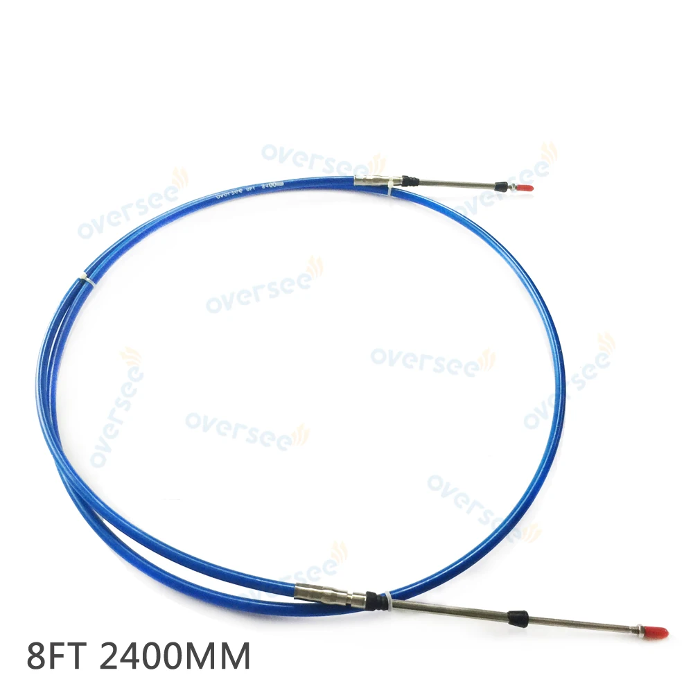Motoforti 2pcs 24ft 7 Meter 276 Inch Marine Type 3300 / 33C Throttle Shift Remote Control Box Cable For Yamaha Outboard Engine Boat Motor Steering System Red