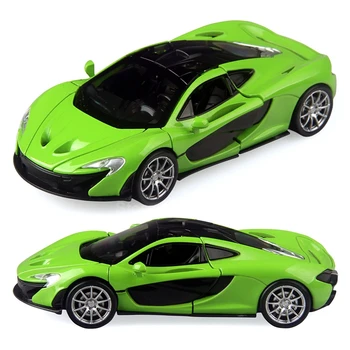 

JIAJIALE Alloy car 1:32 three doors can open sports car display model light back design children's toys and gifts