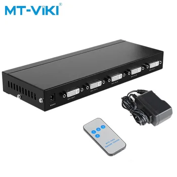 

MT-VIKI 4 Port DVI Schaltkasten 4 Eingang 1 Ausgang IR Fernbedienung DVI PC Selector Unterstützung 2048*1536 MT-DV401