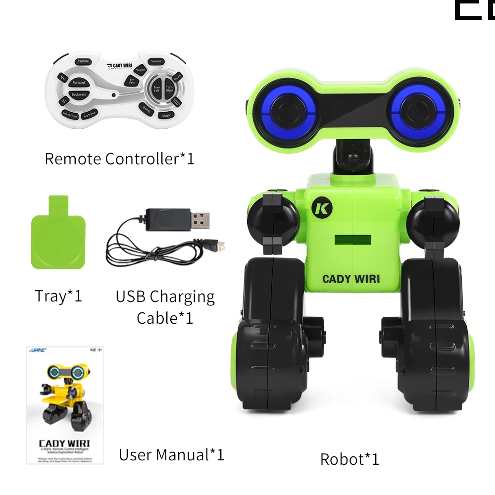 Интеллектуальный робот EBOYU JJR/C JJRC R13 Cady WIRI, программируемый музыкальный танец, игрушка-робот для детей в подарок