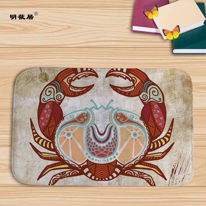 2018 New Arrive Door Mats for Entrance 12 constellations Pattern Carpets Living Room Dust Proof Mat Home Decor 40x60cm anti-sli[ | Дом и сад