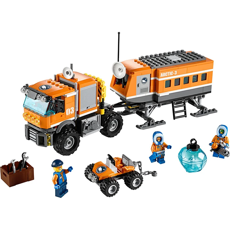 

Bela 10440 Arctic Outpost City Arctic Building Block Figures Truck Model Bricks Toys Compatible Legoed 60035