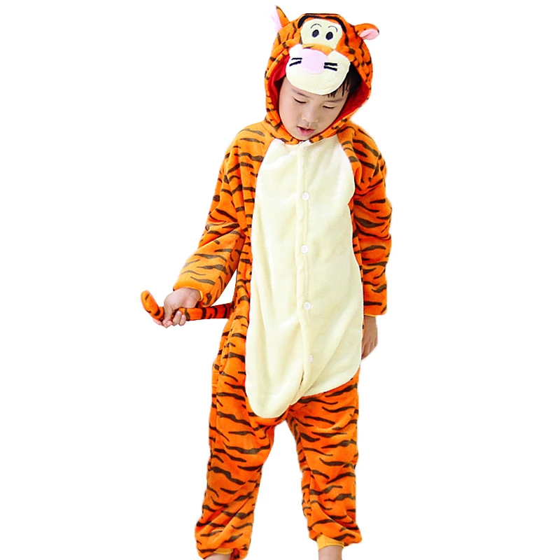 Children Pyjama Cosplay Onesie Kids Boy Girls Pajamas Tiger Unicorn Totoro Pikachu Panda Stitch christmas pajamas