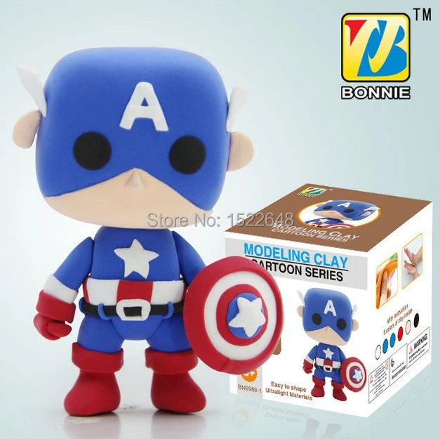 captain america play doh