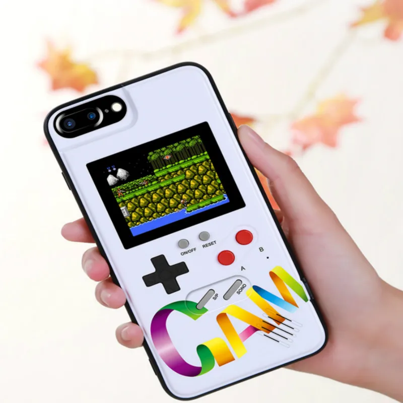 

3D Full Color Display Tetirs Game Phone Case for iPhone X Xs Max Xr Retro Game boy Console Cover for iphone 6 6 6s 7 8 Plus