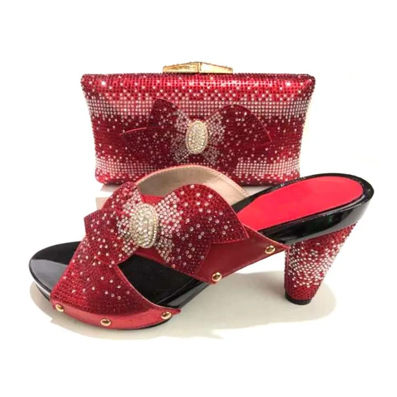 

red Italian Shoes With Matching Bags For Wedding Italy Nigerian Shoe And Matching Bag African Wedding Shoes And Bag Set