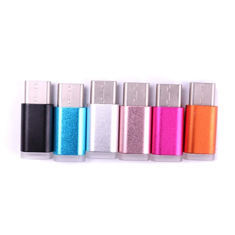 Colorful USB Type C Male Connector to Micro USB Female Converter USB-C Type-C Adapter