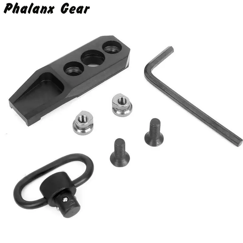 

Universal Tactical KeyMod Sling Swivel Direct Quick Detach Adapter Mount Adapter 360 Graden Rotatie Jacht Sling Swivel