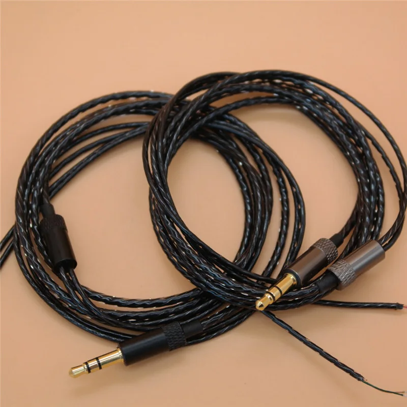 1.2m DIY 32*0.05 Oxygen Free Copper Pure Core Gold-plated 3.5mm 3-pole Jack LC-OFC Headphone Cable Earphone 250D Wire Headset |