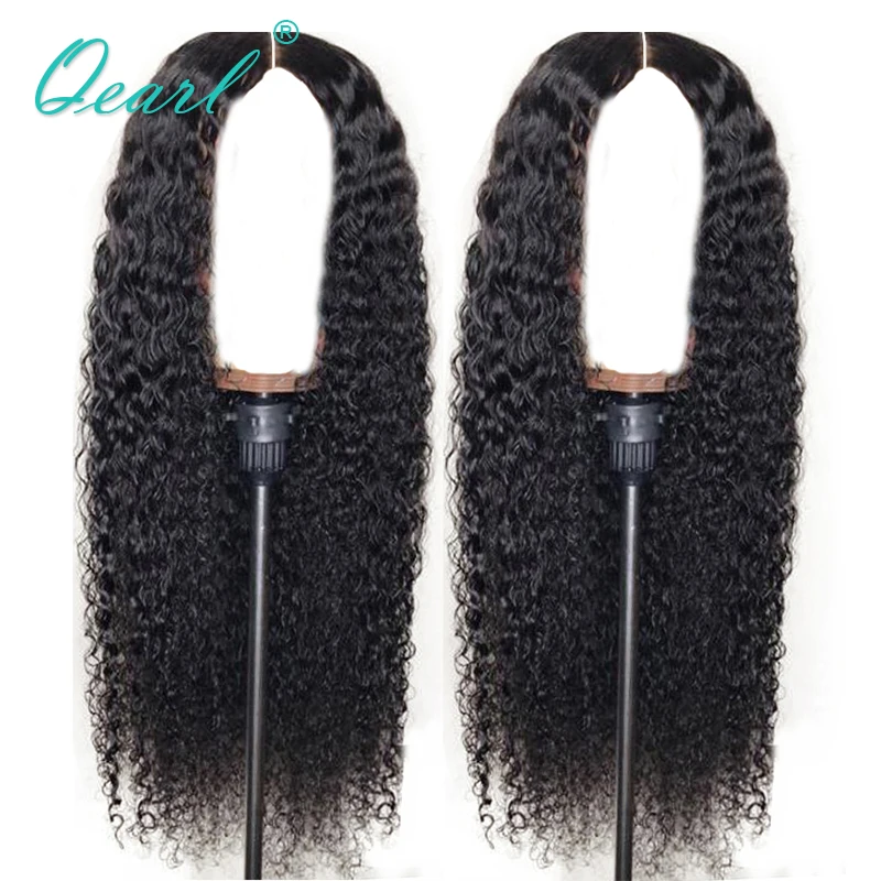 

360 Lace Frontal Human Hair Wigs For Women 130 150 180 Density Pre plucked Brazilian Remy Curly Wigs with Baby Hair Qearl