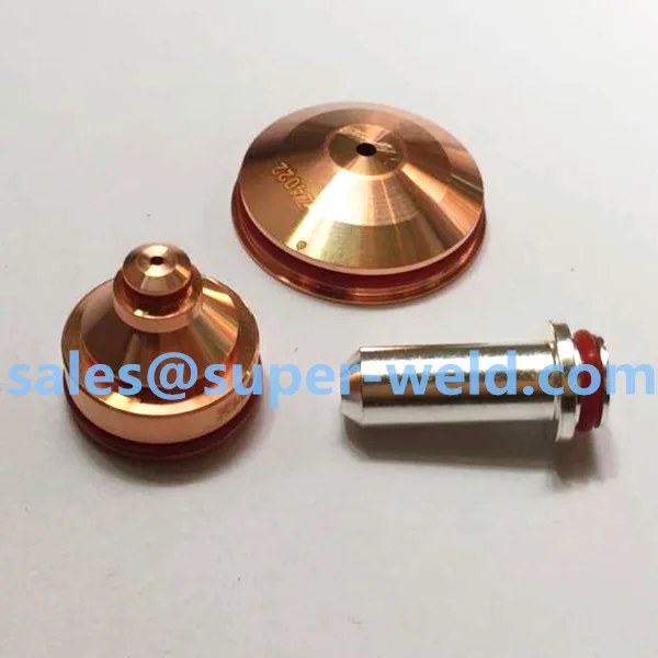 

S002Y Electrode 10pcs+S2011X Nozzle 10pcs+Z4022Shield 5pcs for Kjellberg 100A Plasma Cutting