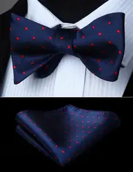 BD609VS красный темно-синий галстук-бабочка со стразом мужской бабочка шелк самостоятельно регулируемый галстук-бабочка платок Набор